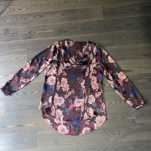 Zara floral blouse